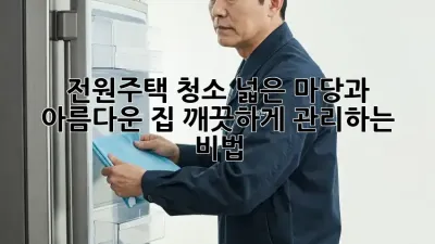 전원주택 청소: 넓은 마당과 아름다운 집, ✨깨끗하게 관리하는 비법✨