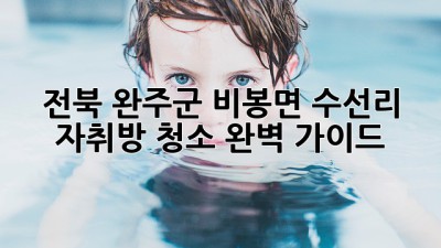 전북 완주군 비봉면 수선리 자취방 청소 완벽 가이드 ✨